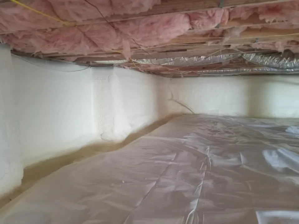 Crawl space encapsulation with closed-cell spray foam for Roof Leak Repair in Eugene
